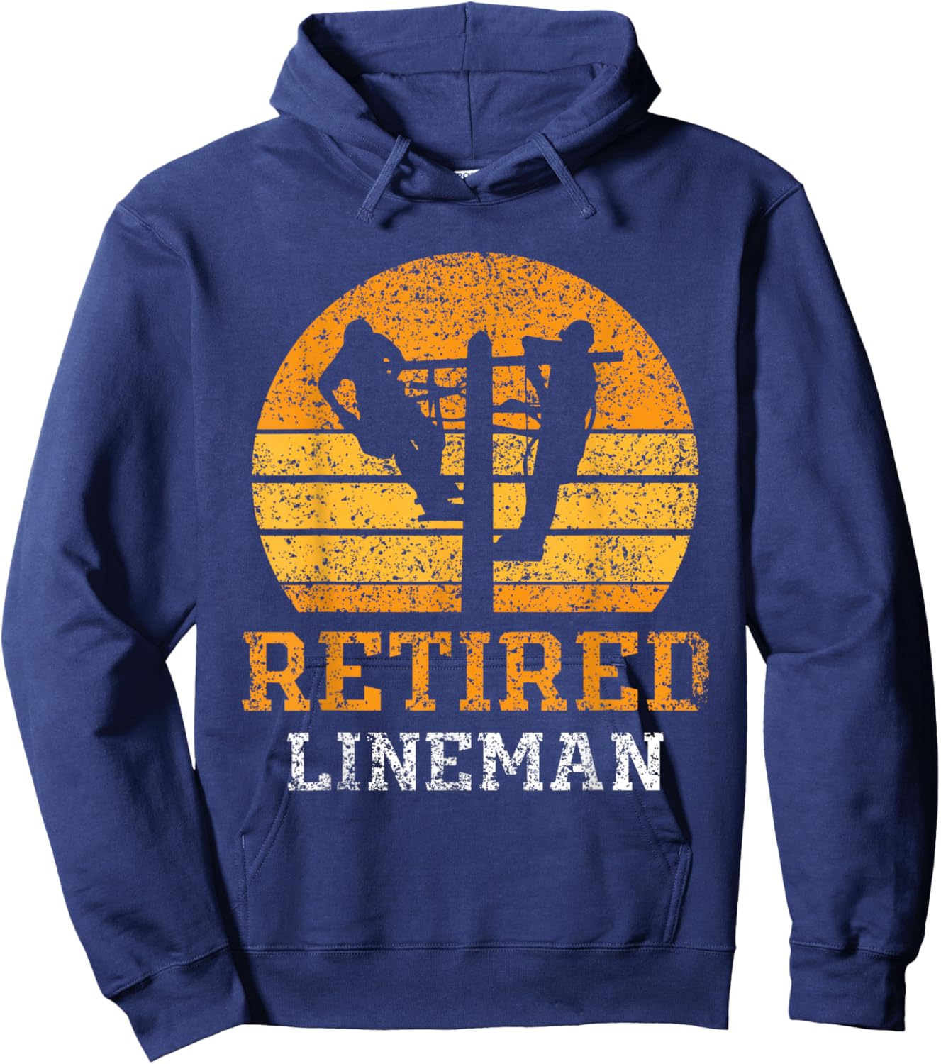 Line Worker Retired Line Worker Line Worker Hoodie - Hoodie | Navy
