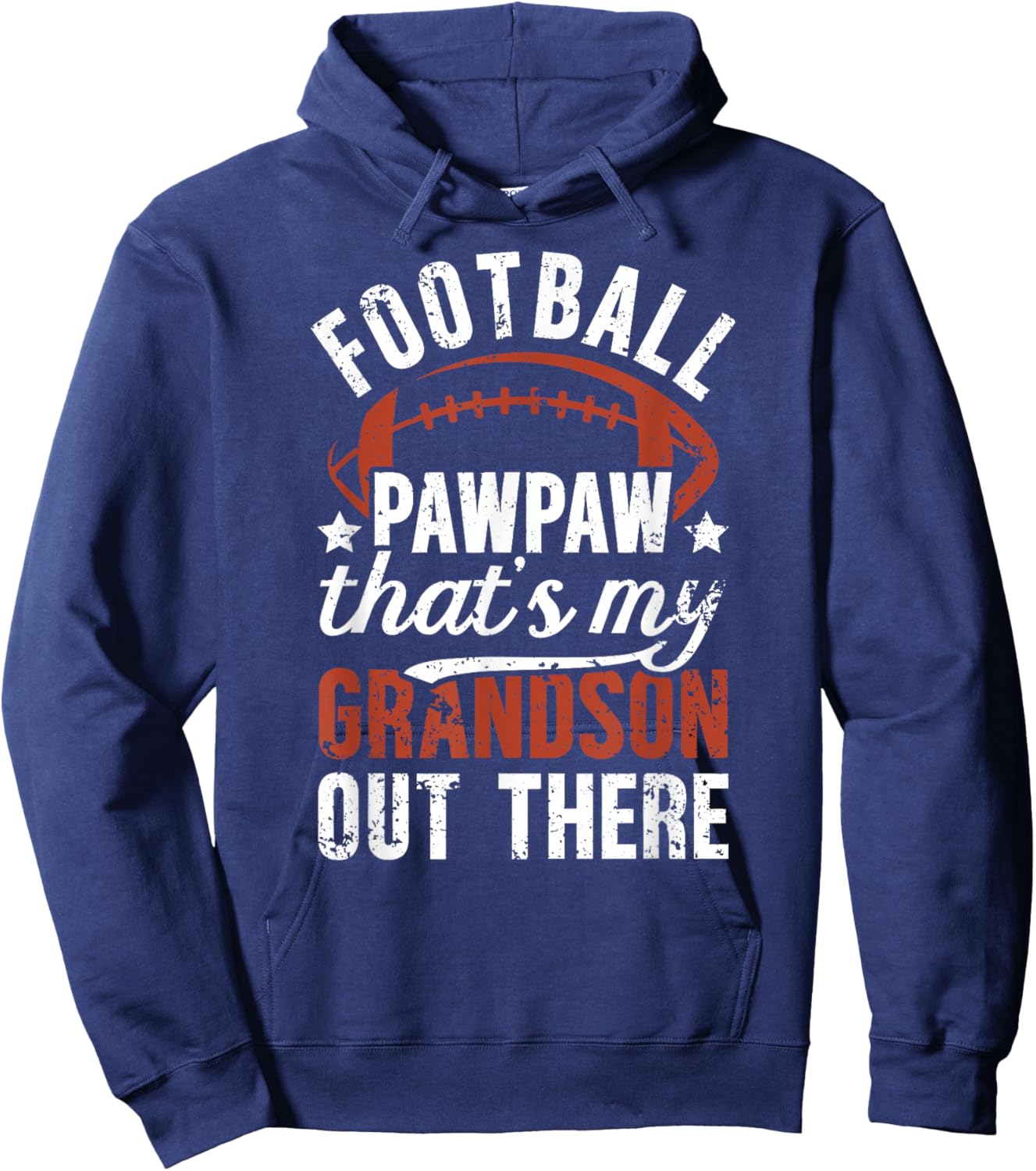 Proud Football Pawpaw Of A Football Player Pawpaw Hoodie - Hoodie | Navy