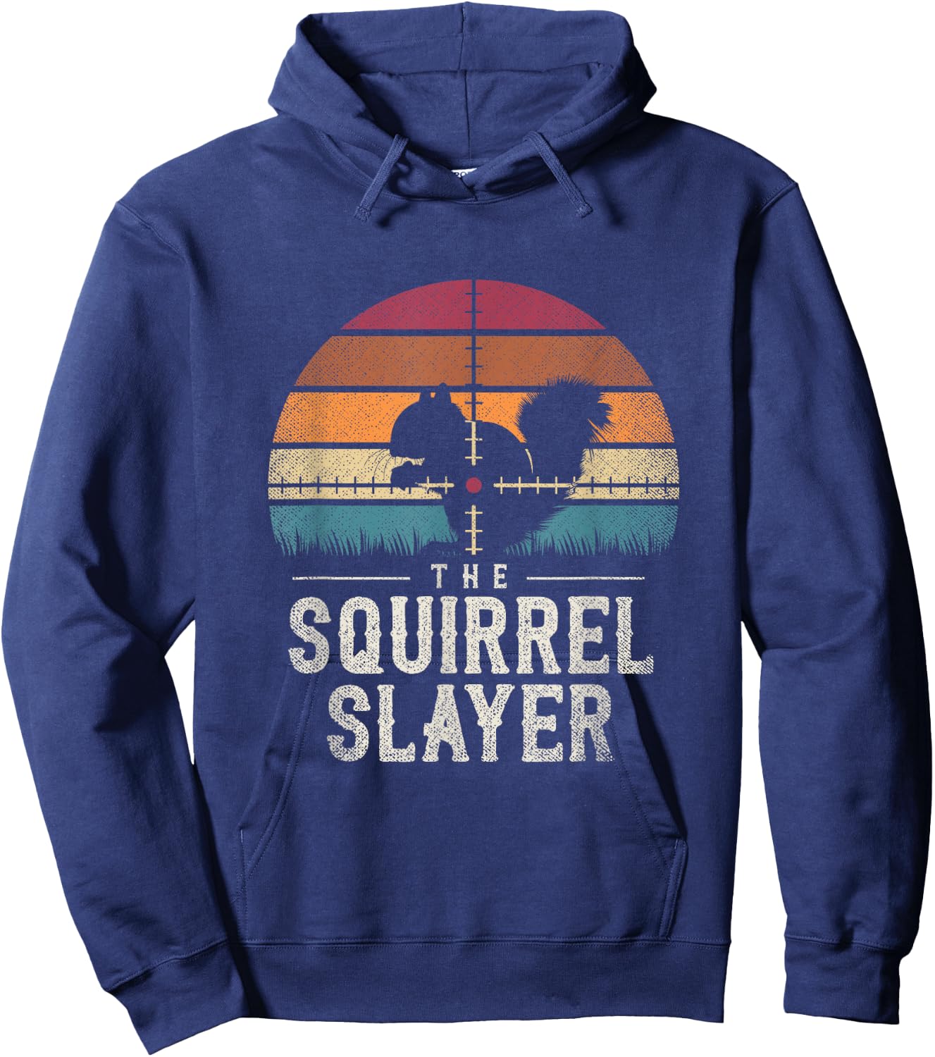 The Squirrel Slayer Squirrel Hoodie - Hoodie | Navy