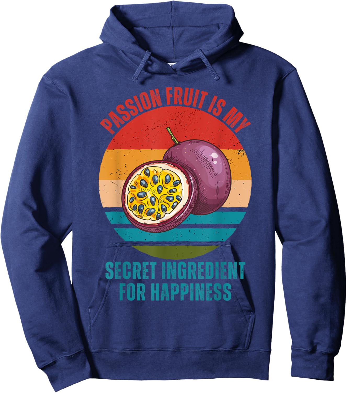 Vintage Passion Fruit Is My Secret Ingredient For Happiness Hoodie - Hoodie | Navy