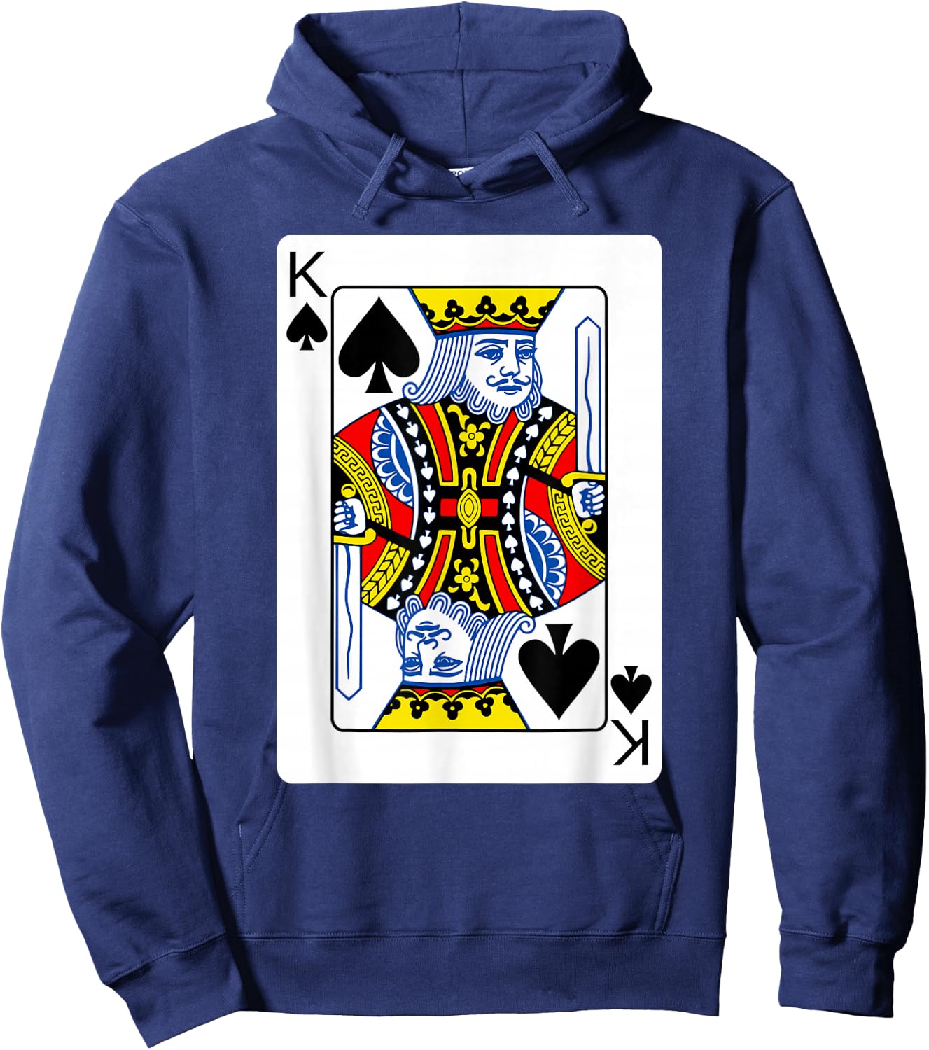 King Of Spades Playing Card Group Costume Poker Player Hoodie - Hoodie | Navy