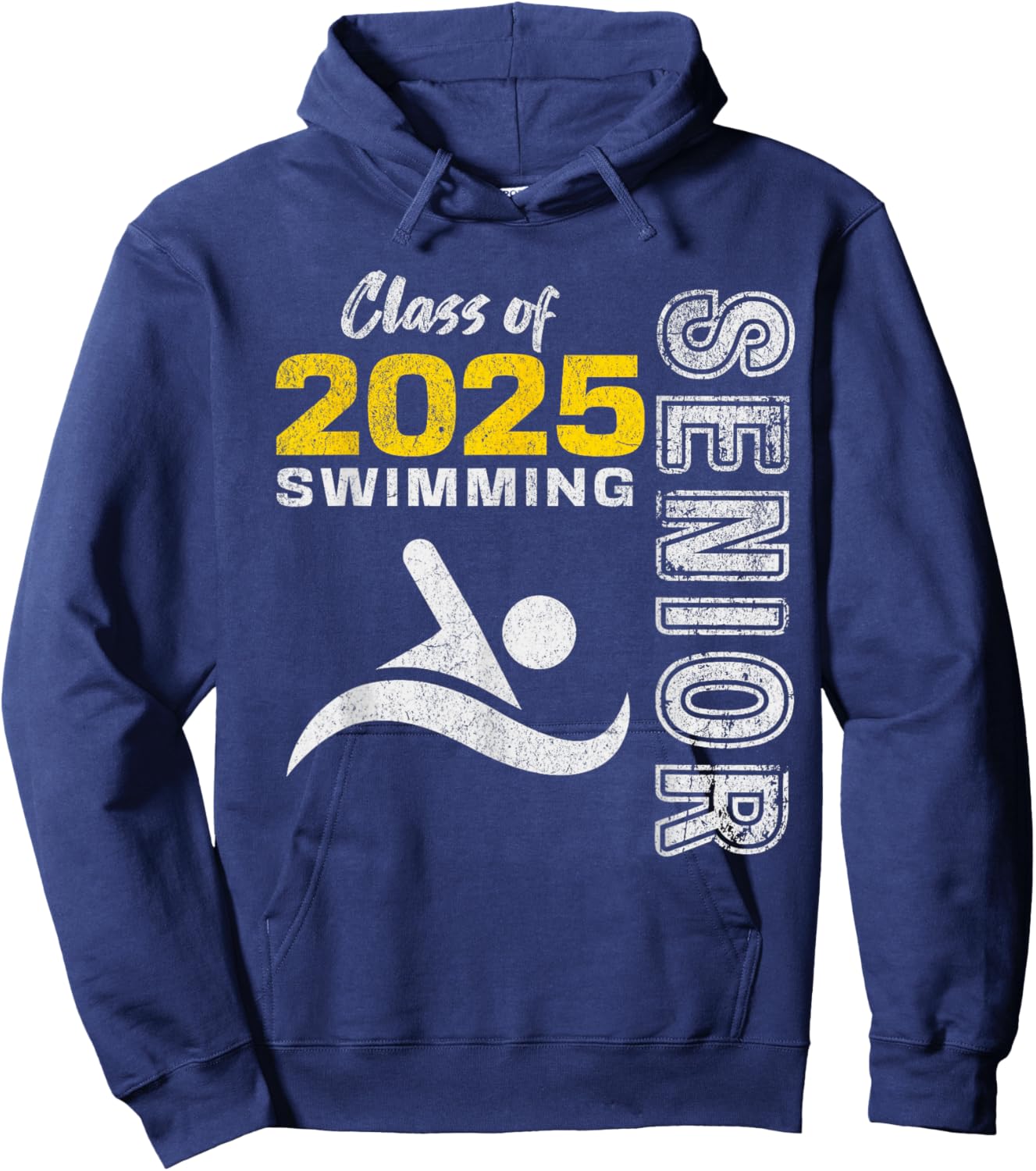 Swimming Team Senior Class of 2025 - Graduation 2025 Hoodie - Hoodie | Navy