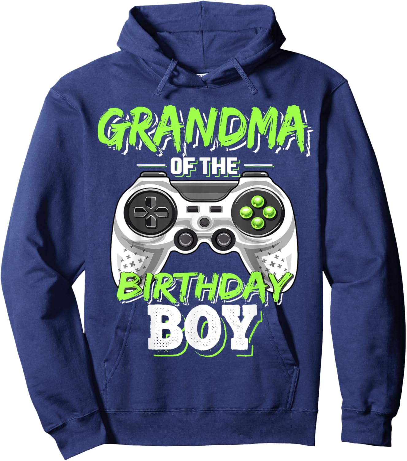 Grandma of the Birthday Boy Matching Video Game Birthday Hoodie - Hoodie | Navy