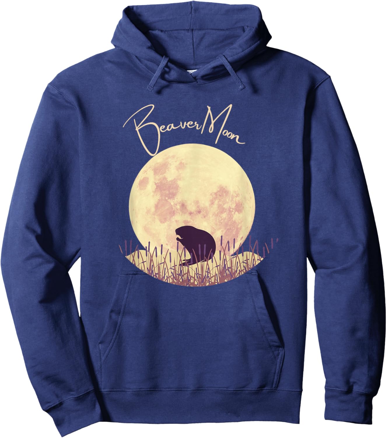 Beaver Moon Full Moon Calendar - Tops, & Accessories Hoodie - Hoodie | Navy