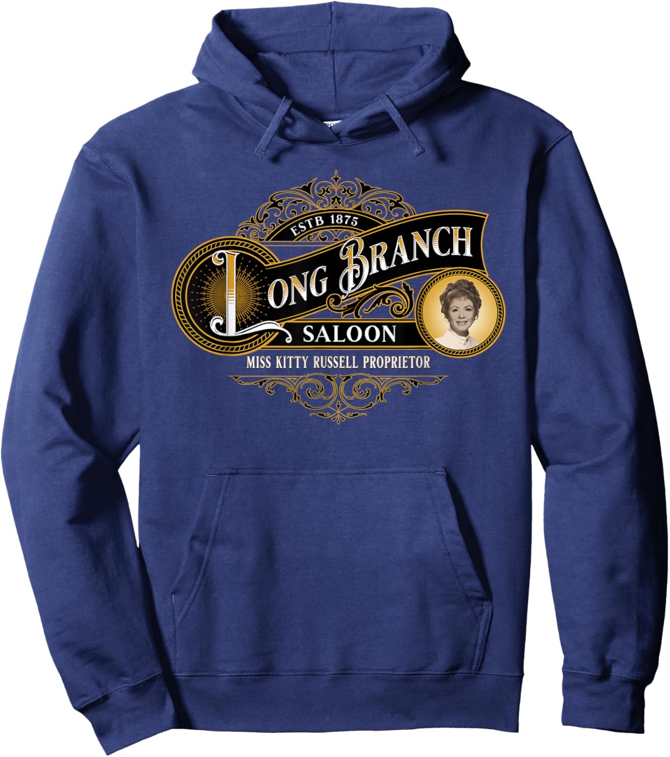 Miss Kitty's Long Branch Saloon | Classic TV Western Hoodie - Hoodie | Navy