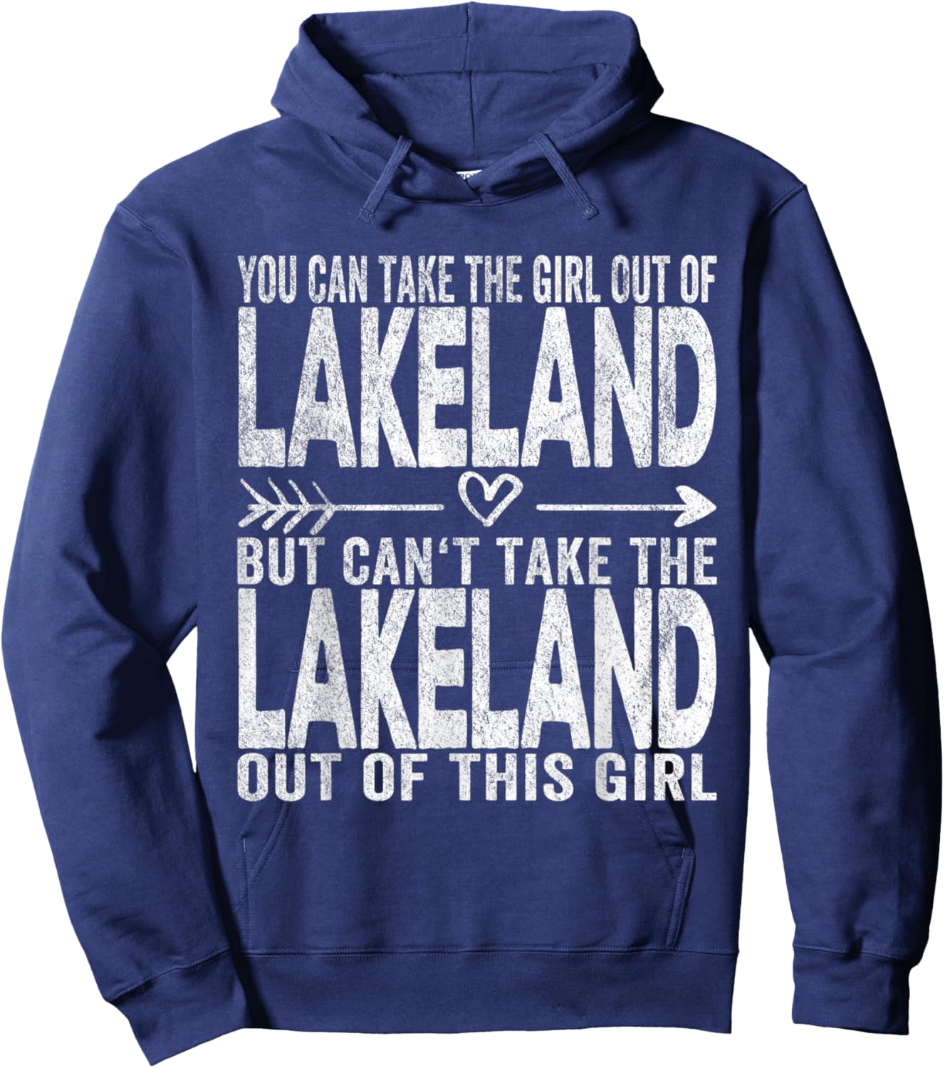 Girl Out Of Lakeland Florida Hometown Home Lakeland Hoodie - Hoodie | Navy