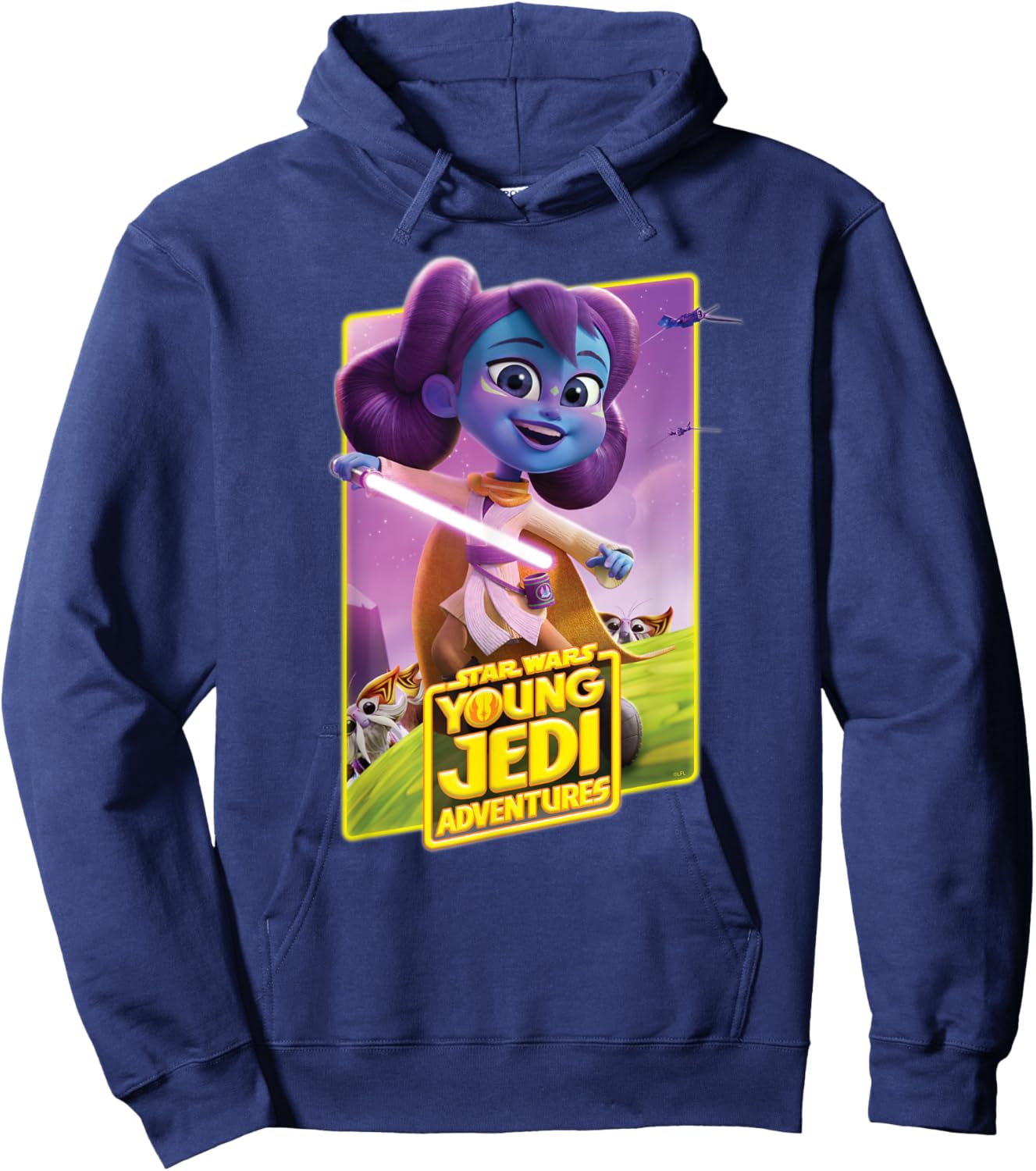 Star Wars Young Jedi Adventures Lys Solay Poster Art Hoodie - Hoodie | Navy