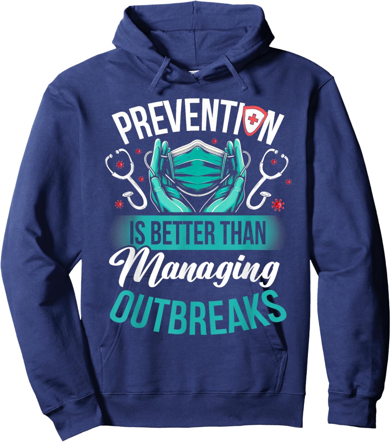 Funny Infection Control Nurse Infection Prevention Hoodie - Hoodie | Navy