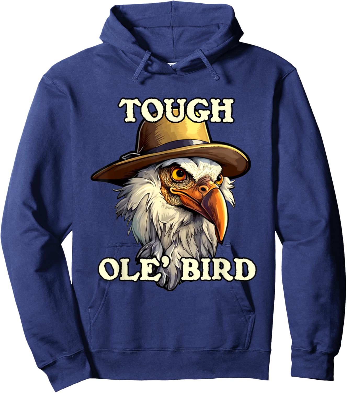 Grandpa Tough Old Bird Buzzard Funny Tough Old Man Joke Hoodie - Hoodie | Navy