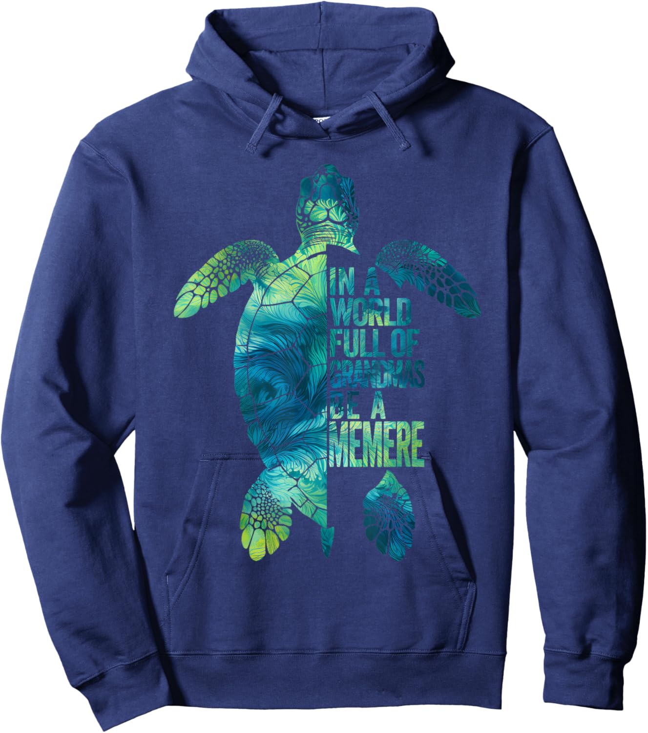 In A World Full Of Grandmas Be A Memere French Grandma Hoodie - Hoodie | Navy
