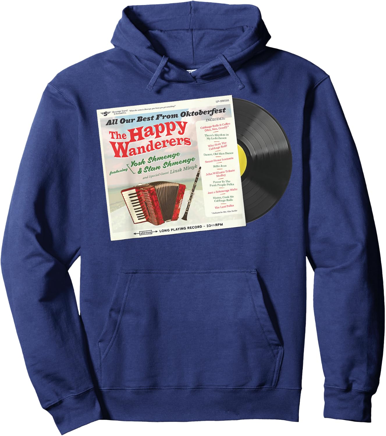The Happy Wanderers LP - featuring Stan & Yosh Shmenge Hoodie - Hoodie | Navy