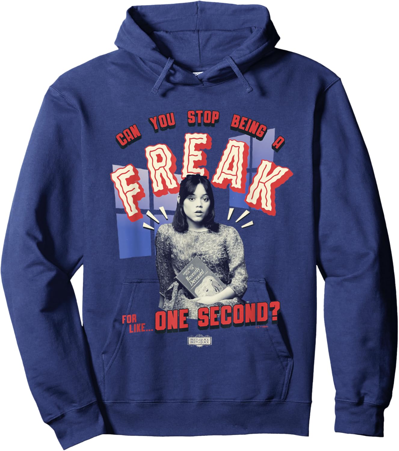 Beetlejuice Beetlejuice Can You Stop Being A Freak? Astrid Hoodie - Hoodie | Navy