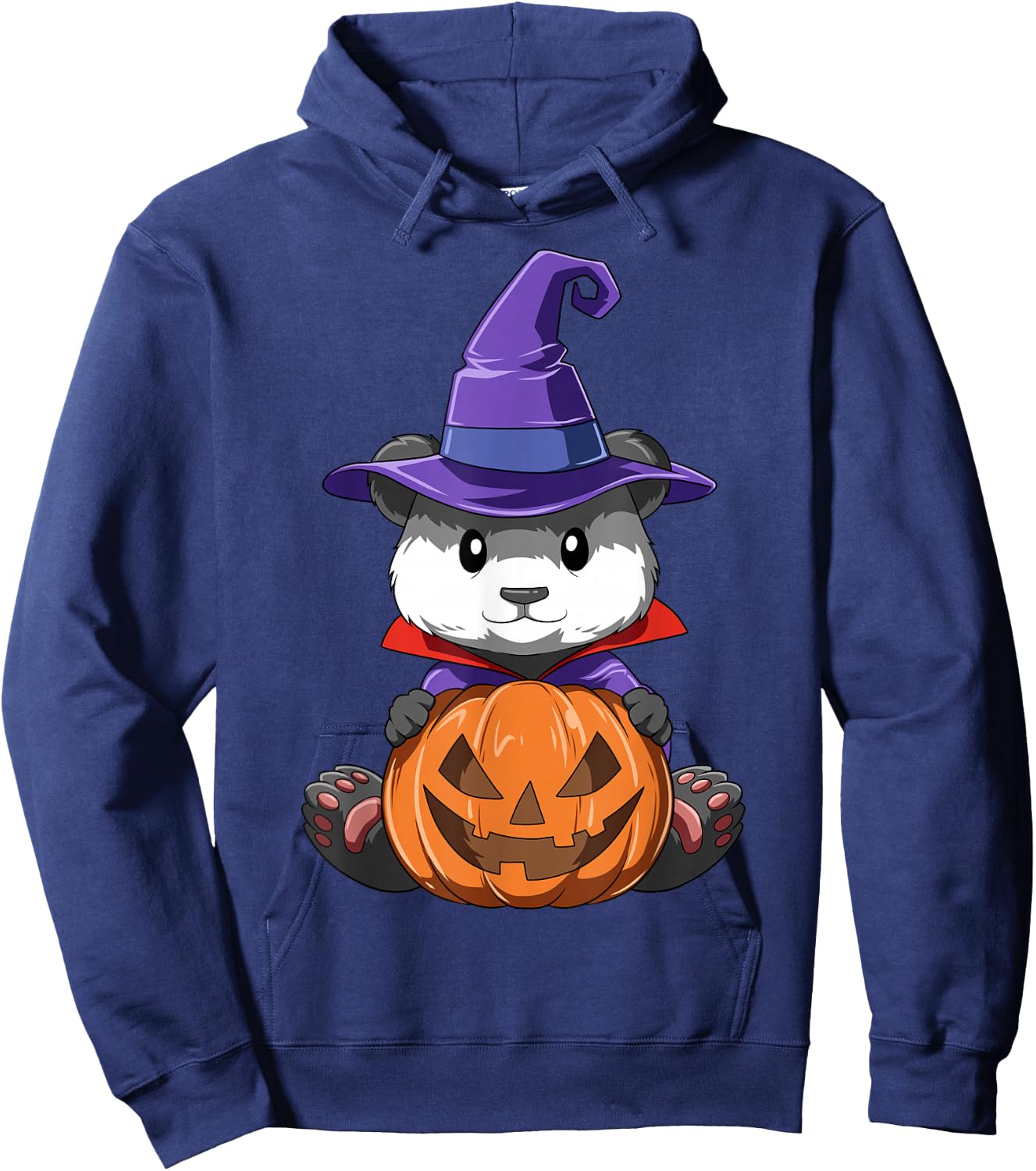 Panda Halloween Panda Lover Gift Panda Pumpkin Halloween Hoodie - Hoodie | Navy