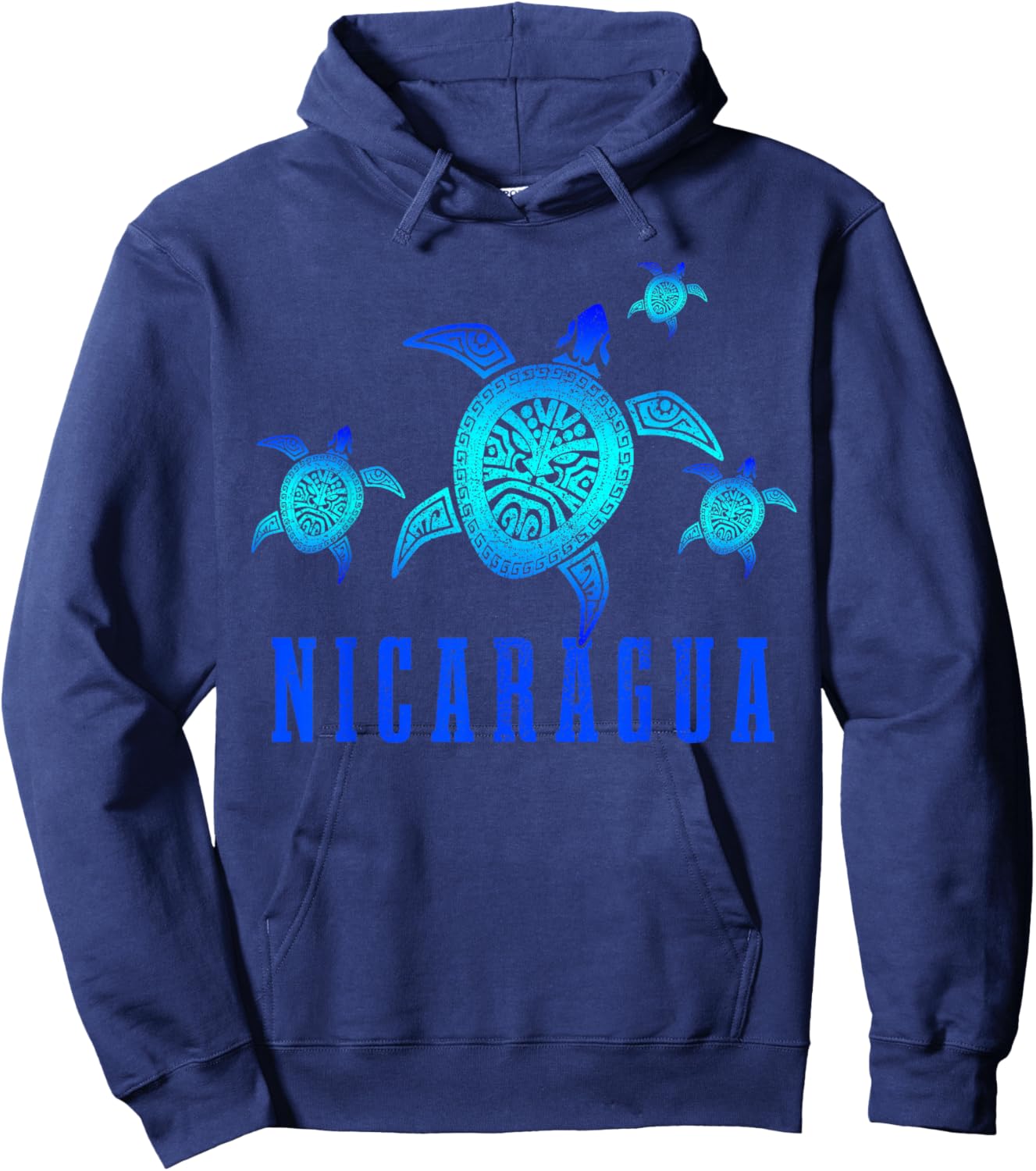 Nicaragua Sea Turtles Scuba Diving Diver Souvenir Hoodie - Hoodie | Navy