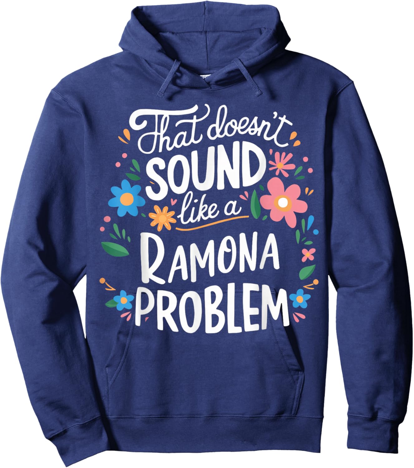 Ramona Personalized Cute Girls Ramona Name Hoodie - Hoodie | Navy