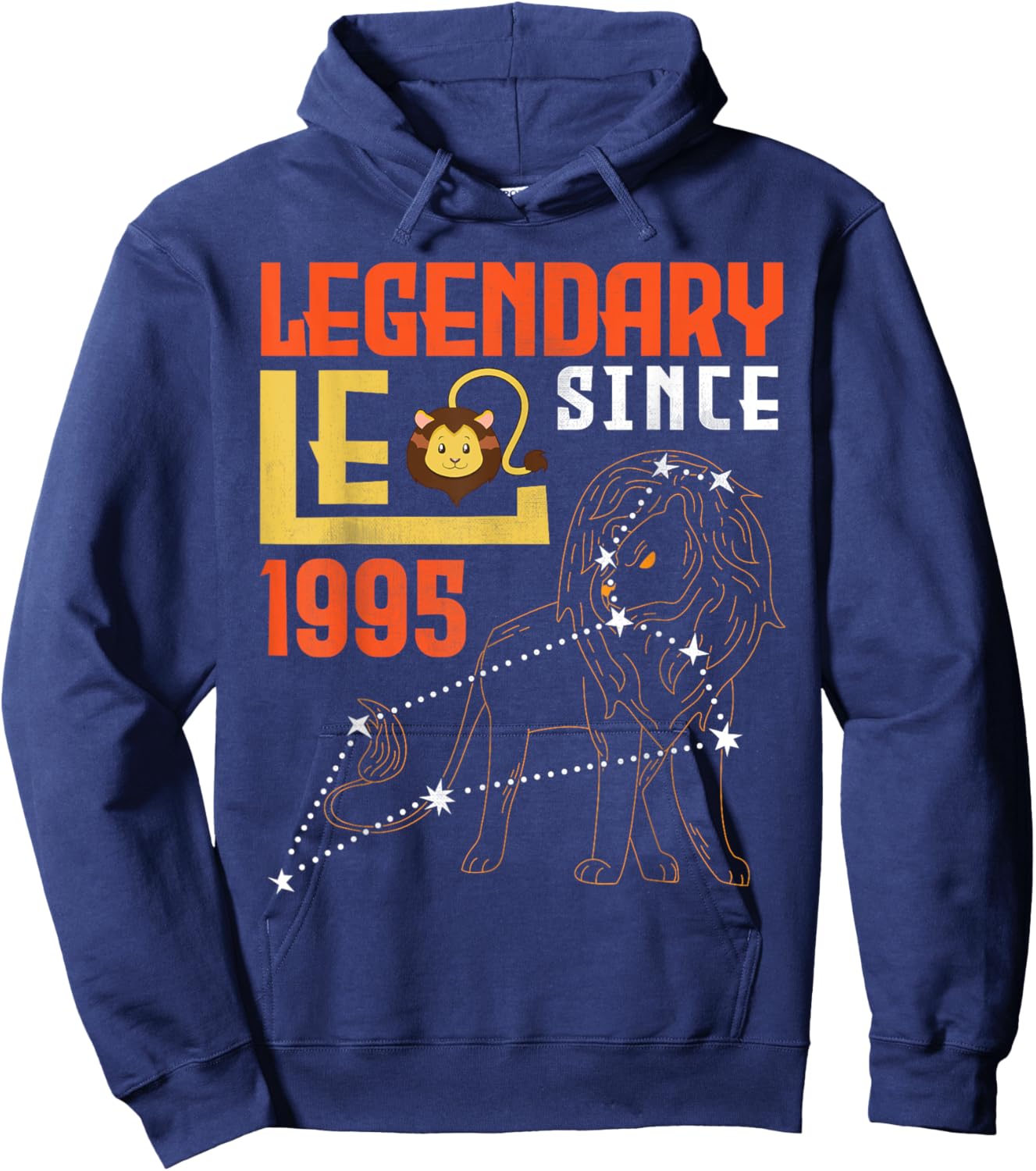 Legendary Leo Since 1995 Happy Birthday 30 Years Old To Me Hoodie - Hoodie | Navy
