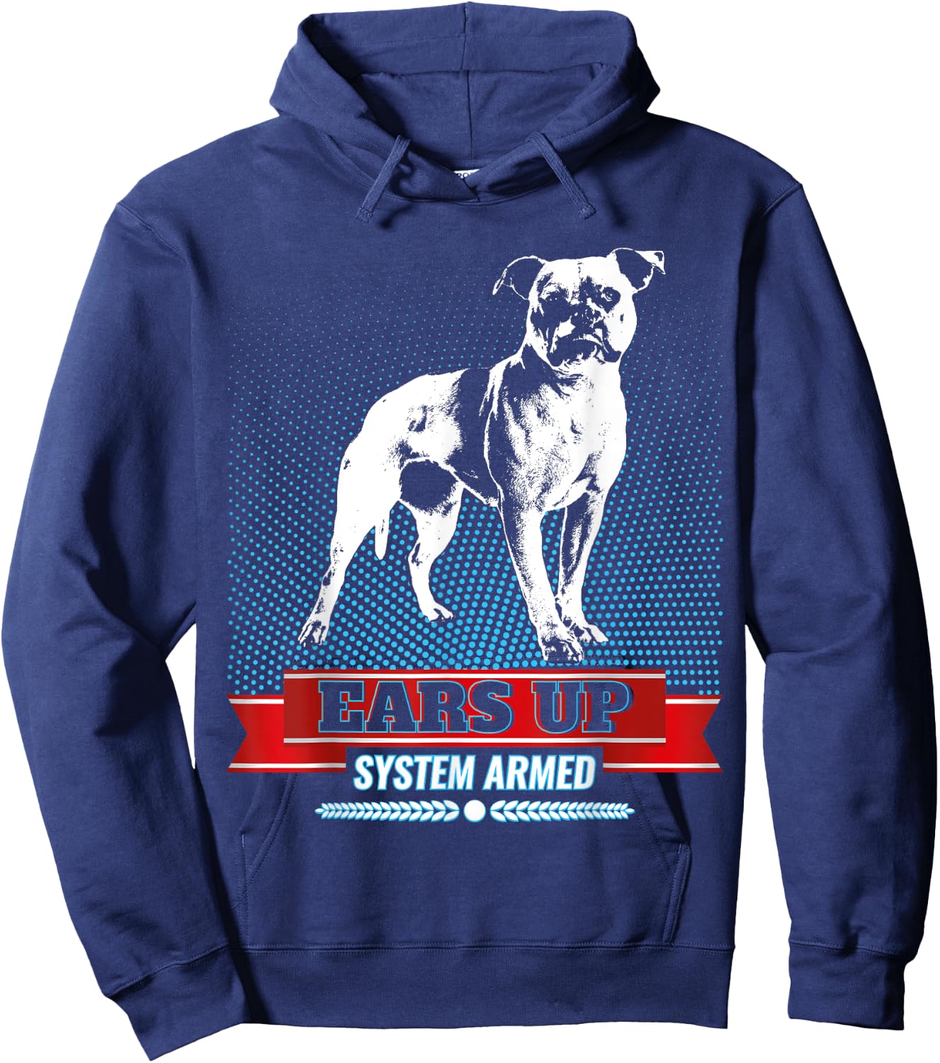 American Bulldog Old Southern White Bulldog Men Women Kids Hoodie - Hoodie | Navy