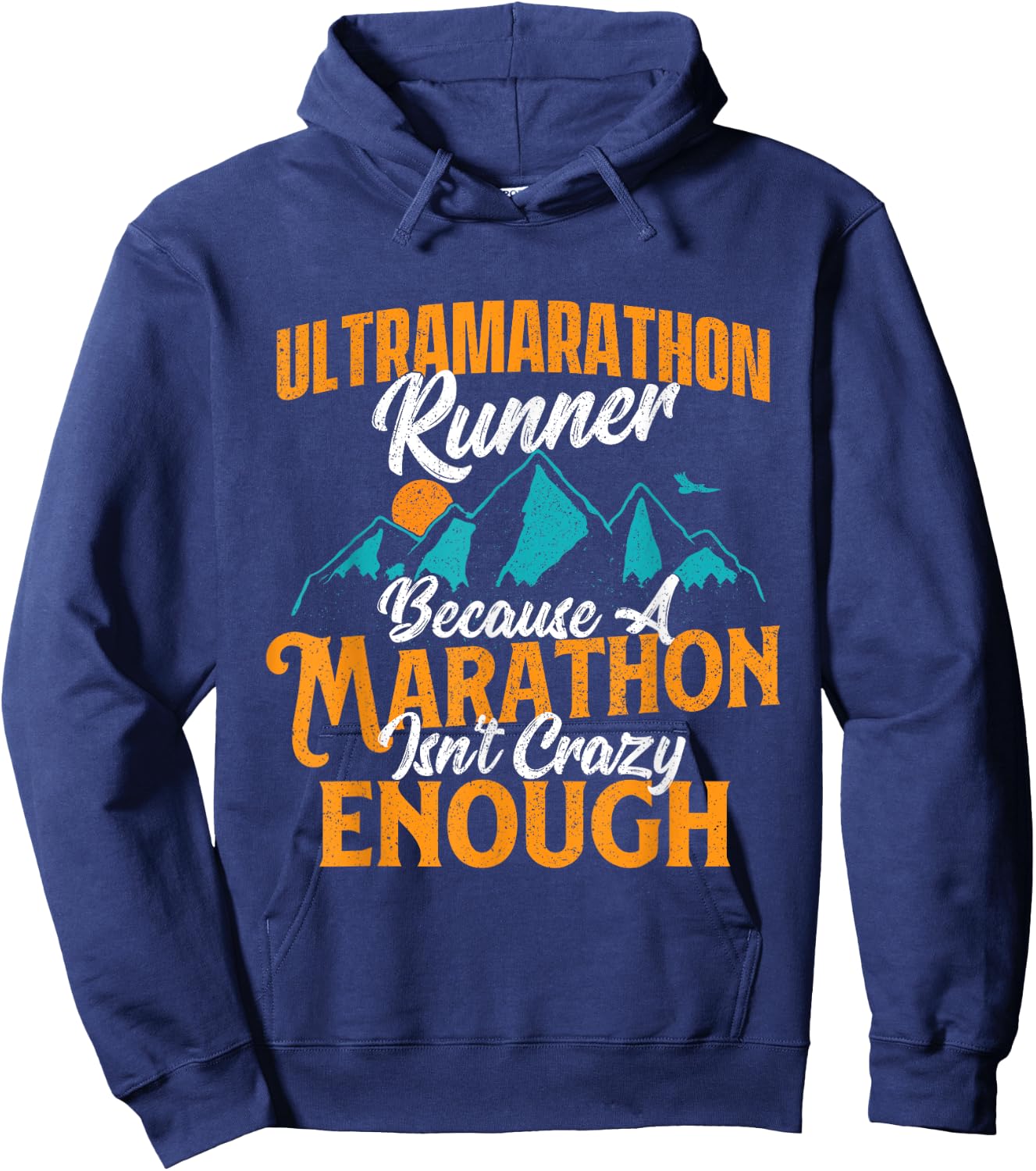 Ultramarathon Runner - 50K 100K Finisher Race Trail Running Hoodie - Hoodie | Navy