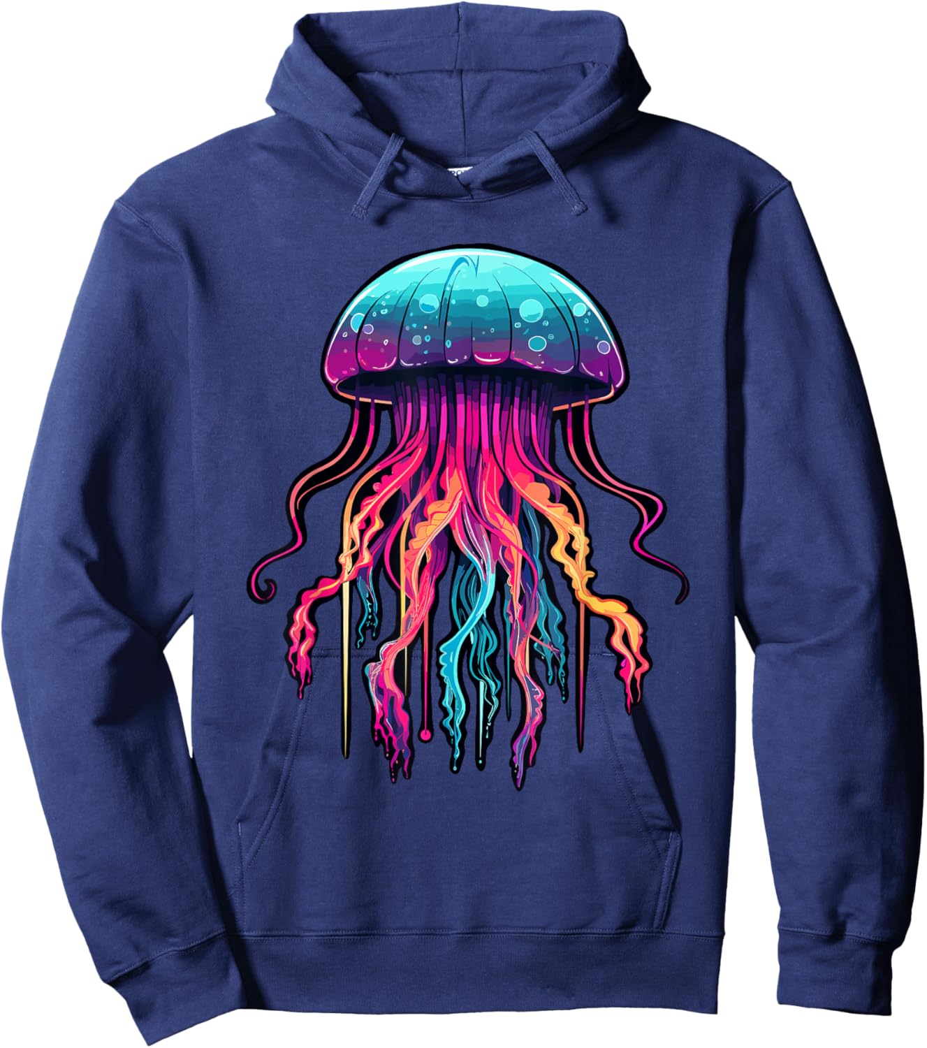 Jellyfish Costume Psychedelic Jelly Fish Sea Ocean Hoodie - Hoodie | Navy