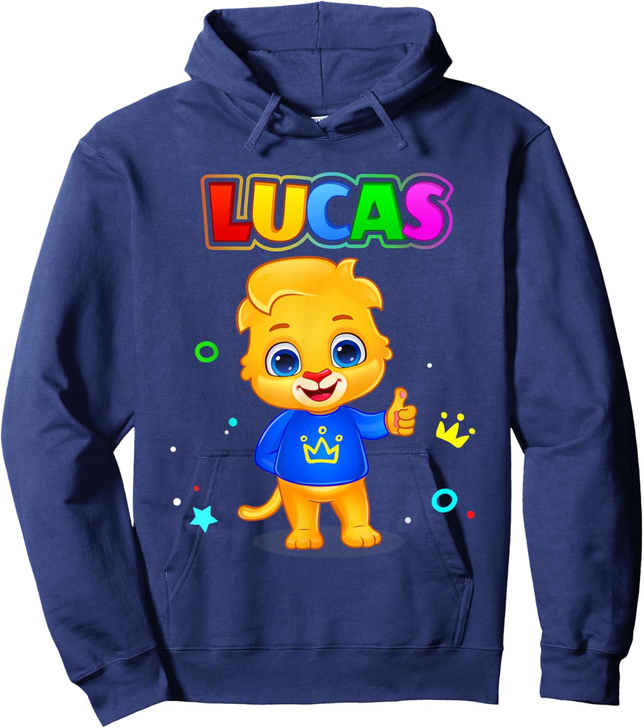 Lucas Classic Pose | Official Lucas & Friends Small Hoodie - Hoodie | Navy
