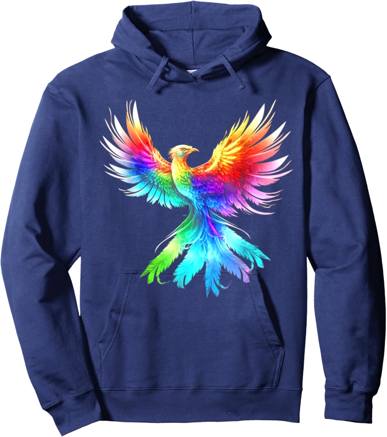 Phoenix Color Flower Moon Viking Valhalla North Myths Celtic Hoodie - Hoodie | Navy