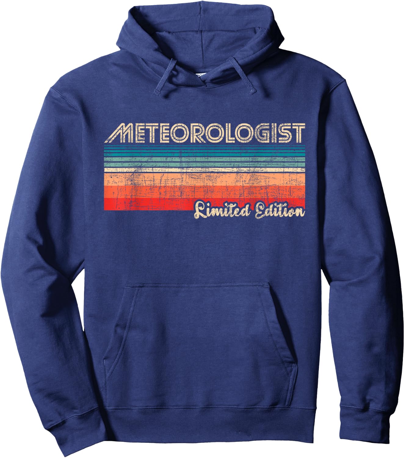 Meteorologist Limited Edition - Retro Weather Meteorology Hoodie - Hoodie | Navy