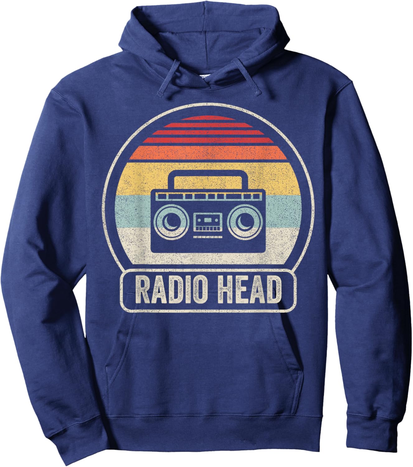 Retro Radio Head Hoodie - Hoodie | Navy