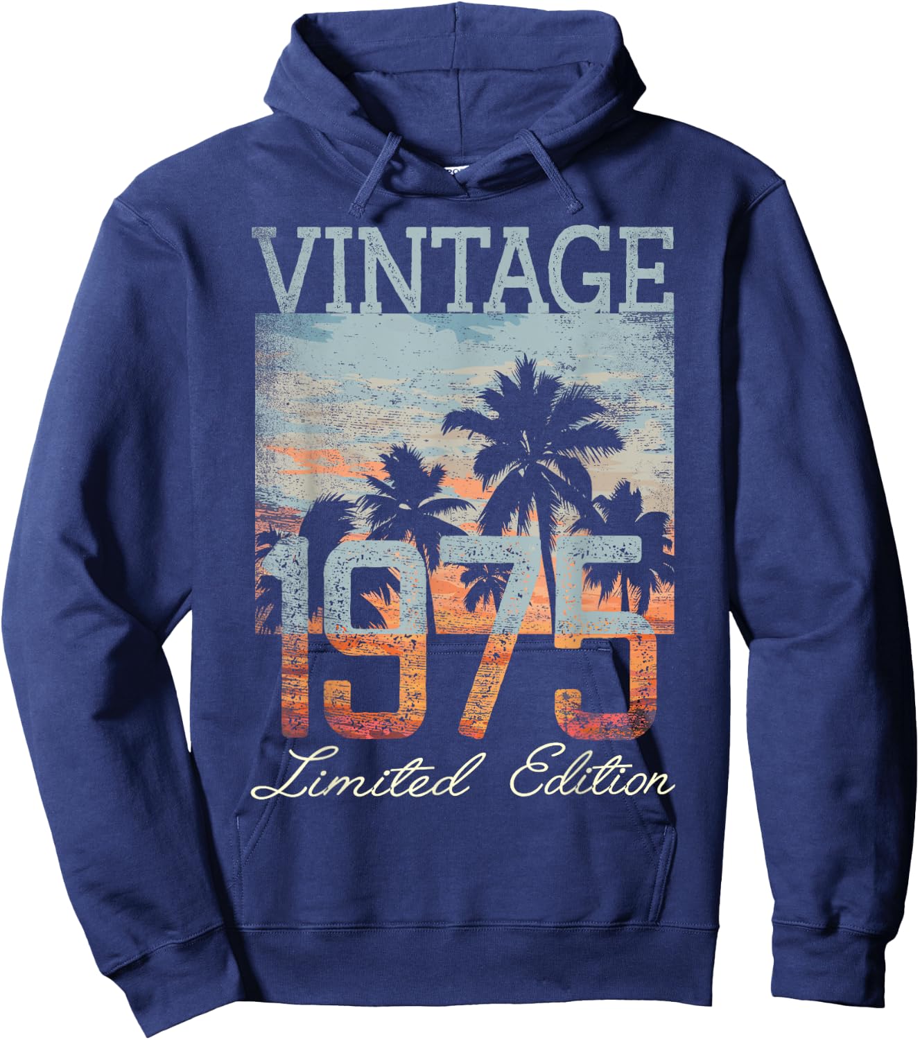 Vintage 1975 Limited Edition 50th Birthday 50 Year Old Gifts Hoodie - Hoodie | Navy