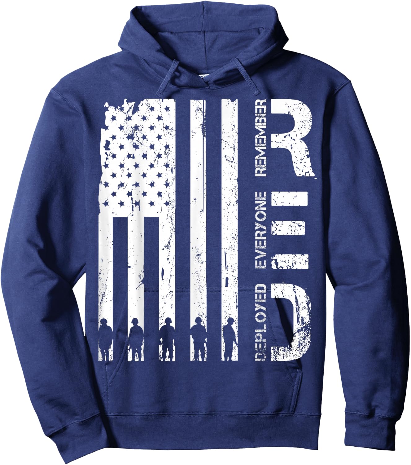 Red Remember Everyone Deployed Military Friday Wear Veterans Hoodie - Hoodie | Navy