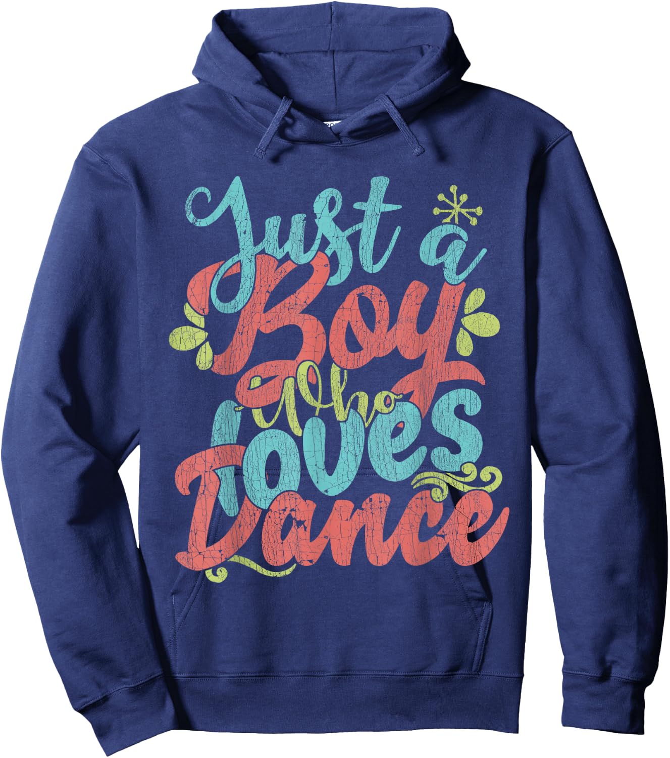 Just A Boy Who Loves Dance - Little Boy Dancing Kid Dancer Hoodie - Hoodie | Navy