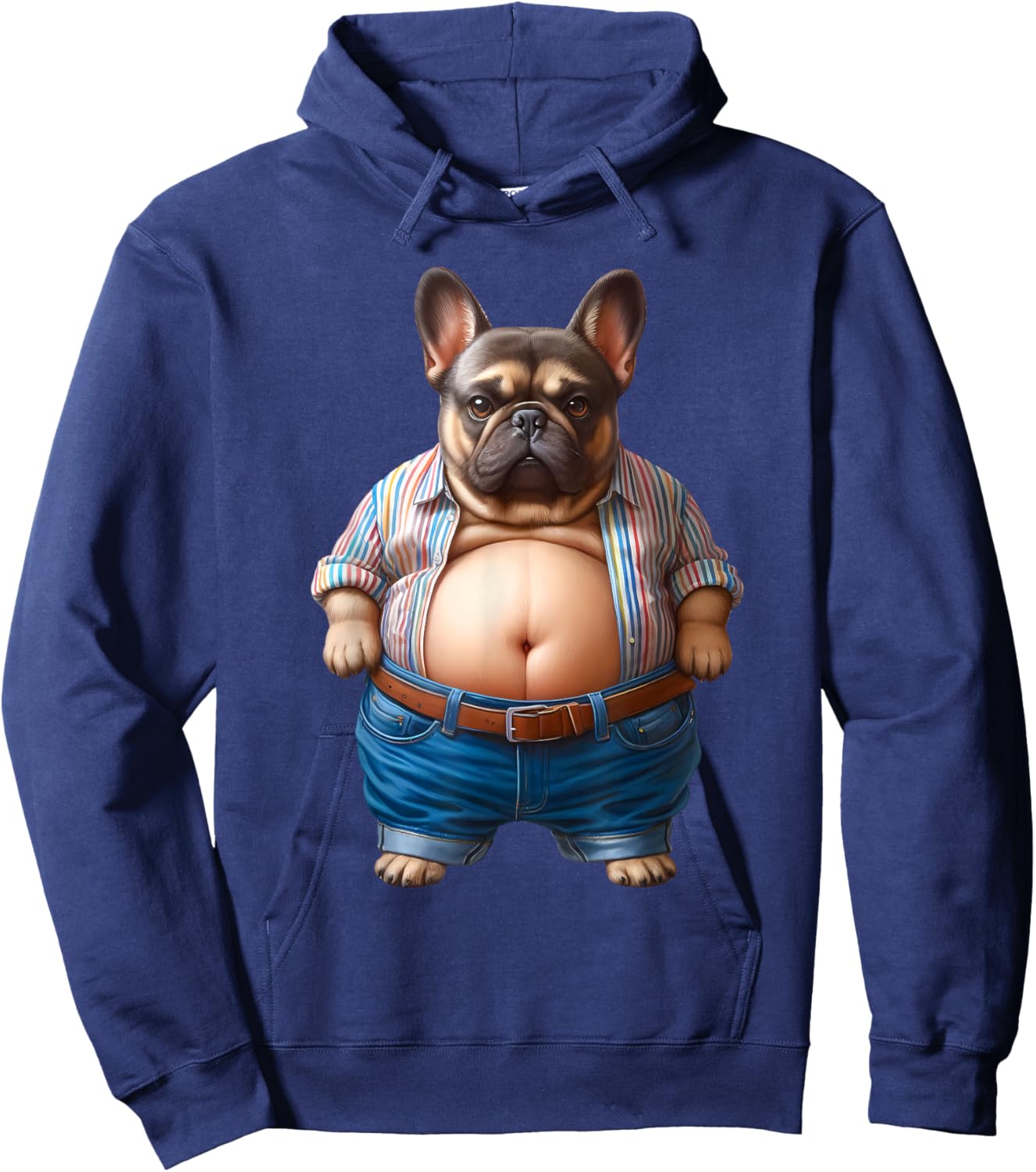 Hilarious Chunky French Bulldog for Fat Dog Lovers Hoodie - Hoodie | Navy