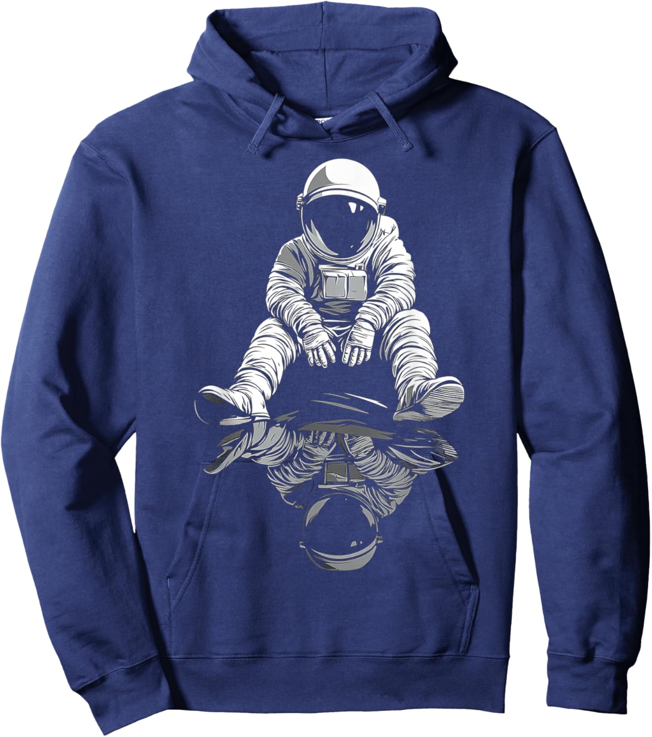 Astronaut Graphic Illustration Astronaut Hoodie - Hoodie | Navy