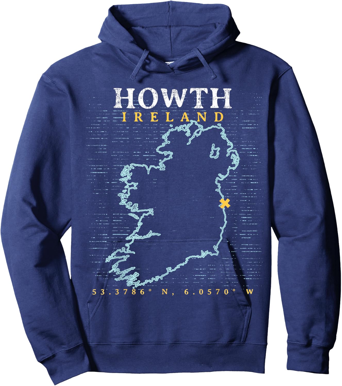 Howth Ireland Hoodie - Hoodie | Navy