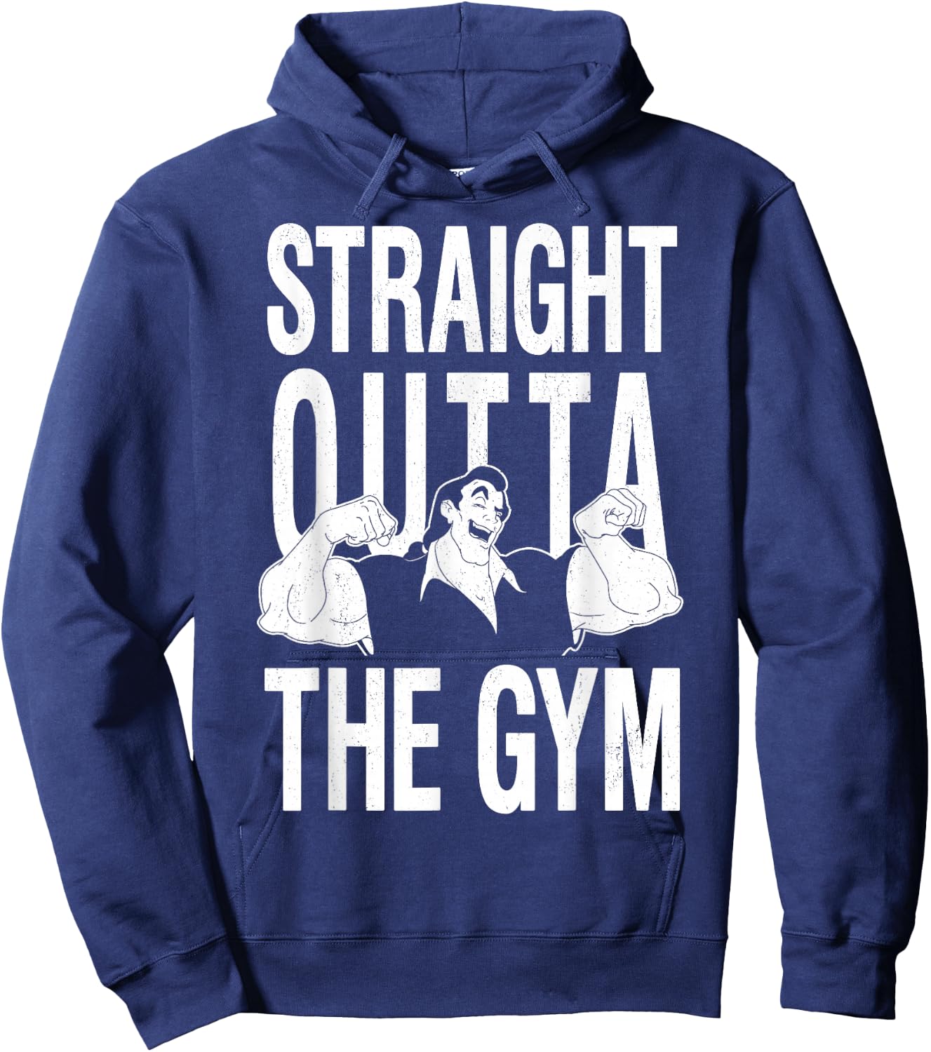 Disney Beauty and the Beast Gaston Straight Outta The Gym Hoodie - Hoodie | Navy