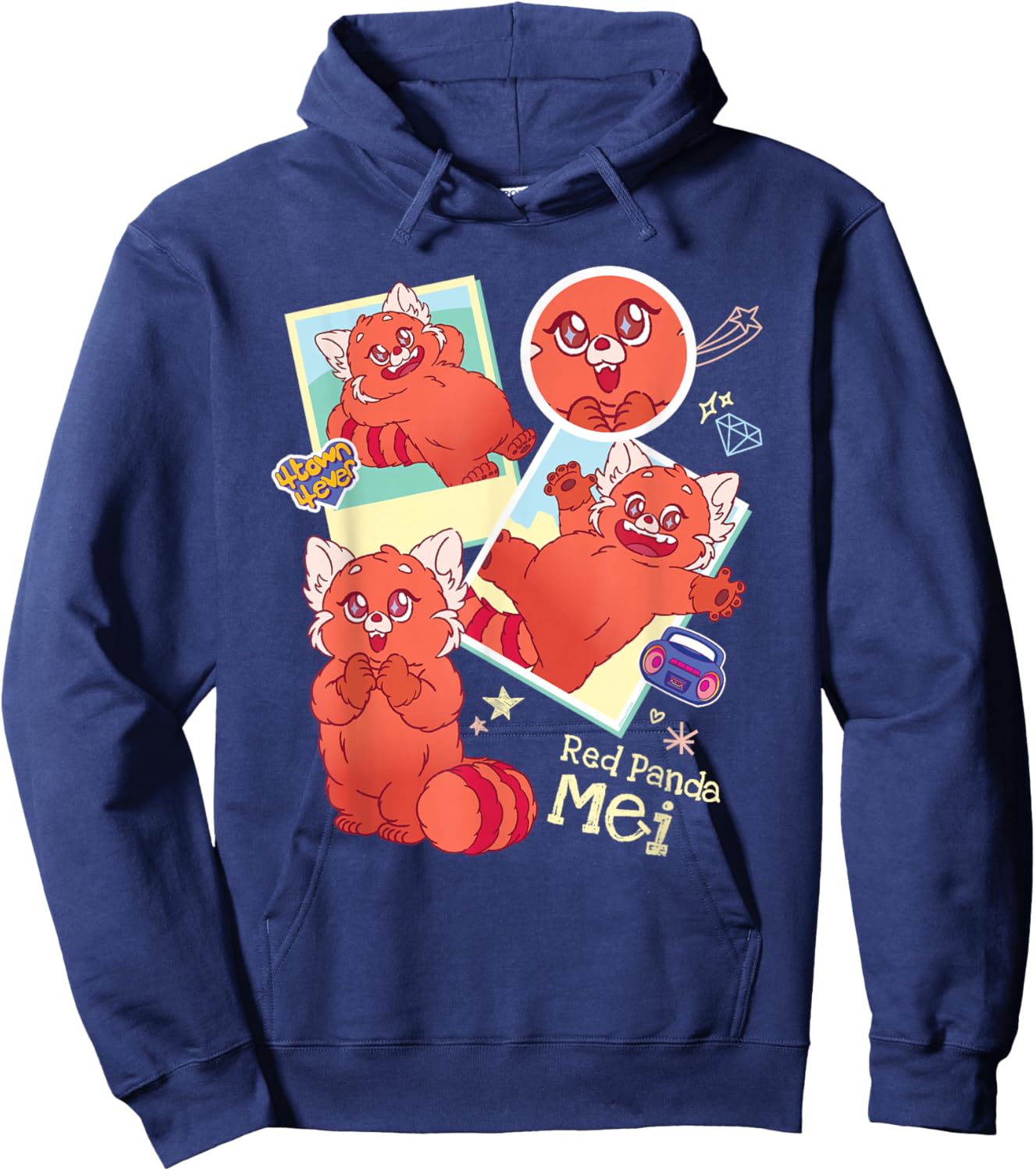Disney and Pixar’s Turning Red Panda Mei Cute 4 Town 4Ever Hoodie - Hoodie | Navy