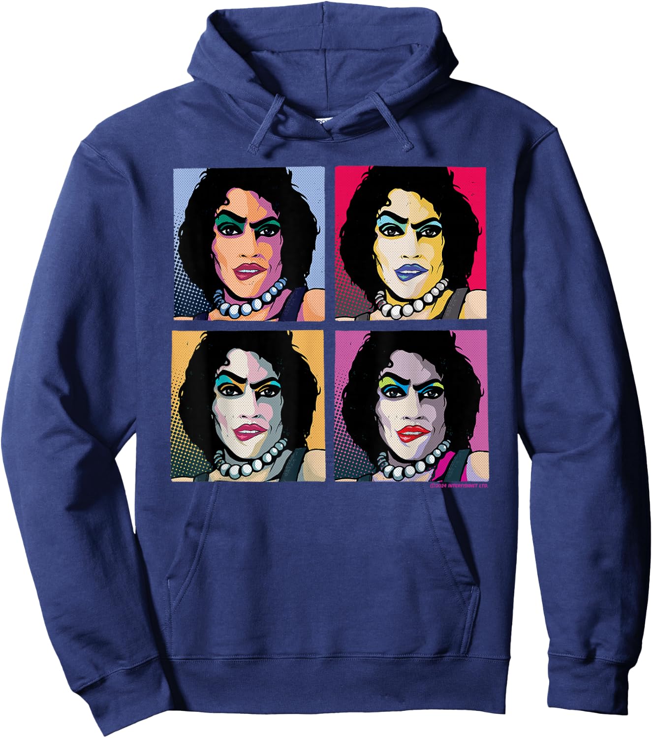 Rocky Horror Show Doctor Frank N Furter Pop Art Hoodie - Hoodie | Navy