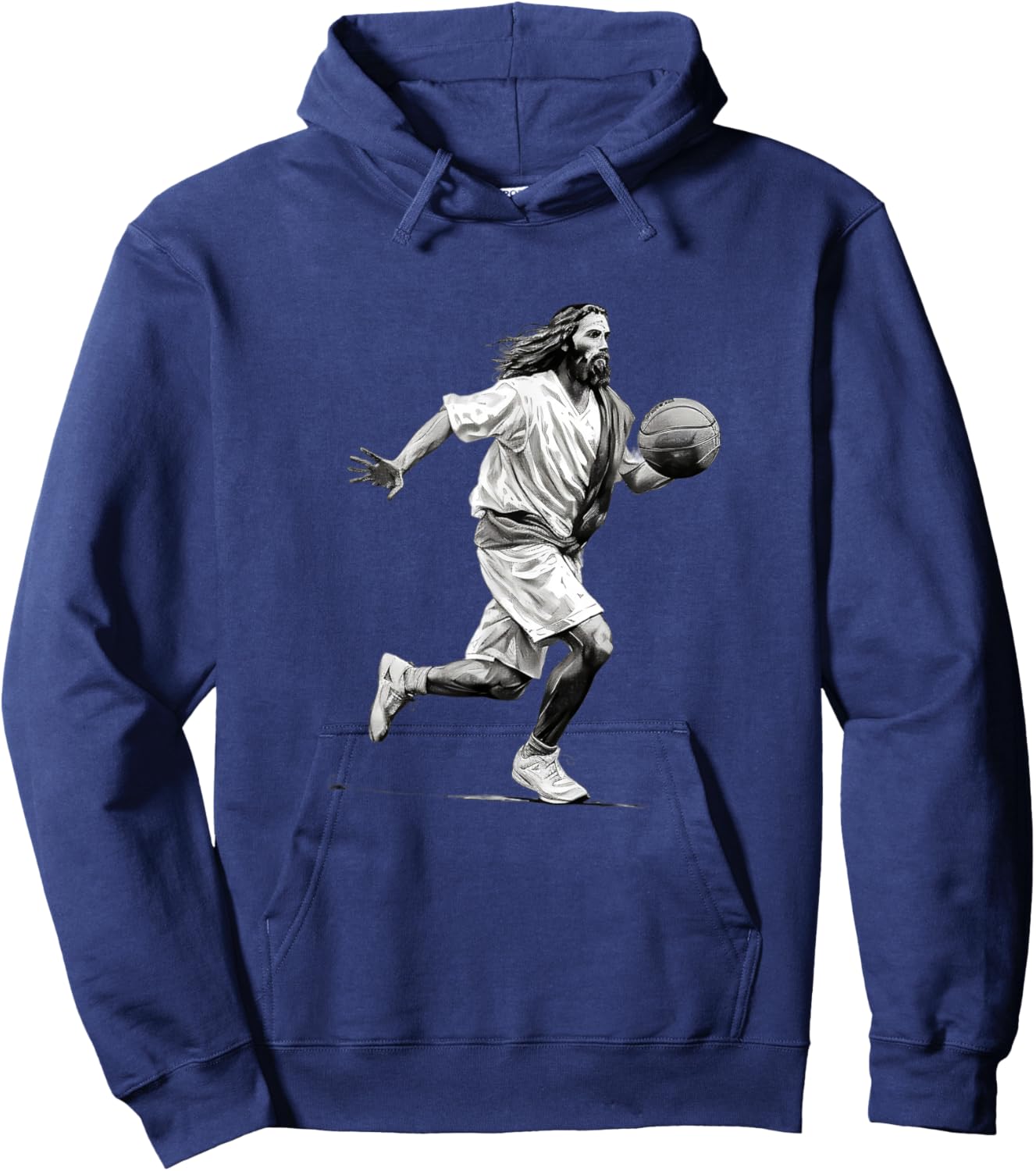 Jesus Christ Playing Basketball - Jesus Legend Team Heaven Hoodie - Hoodie | Navy