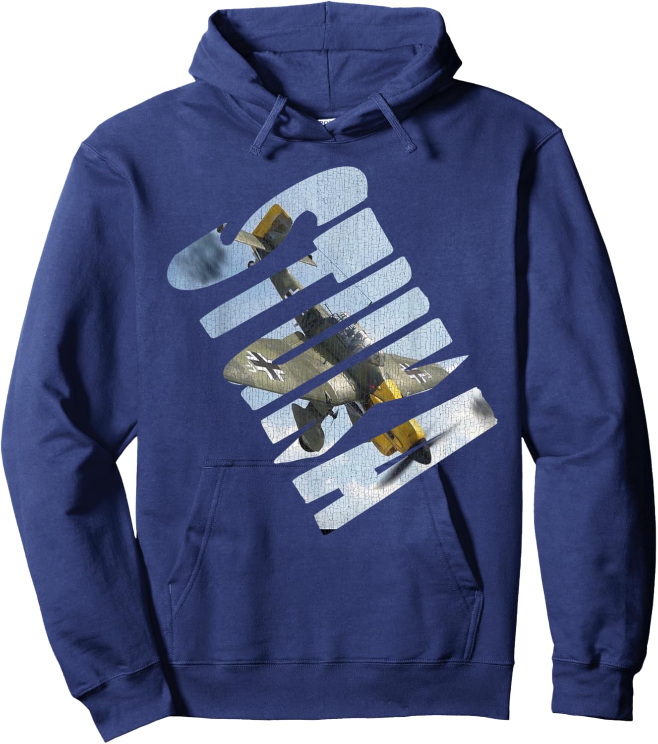 Stuka Junkers Ju 87 WW2 German Warbird Aviation Hobbyist Hoodie - Hoodie | Navy