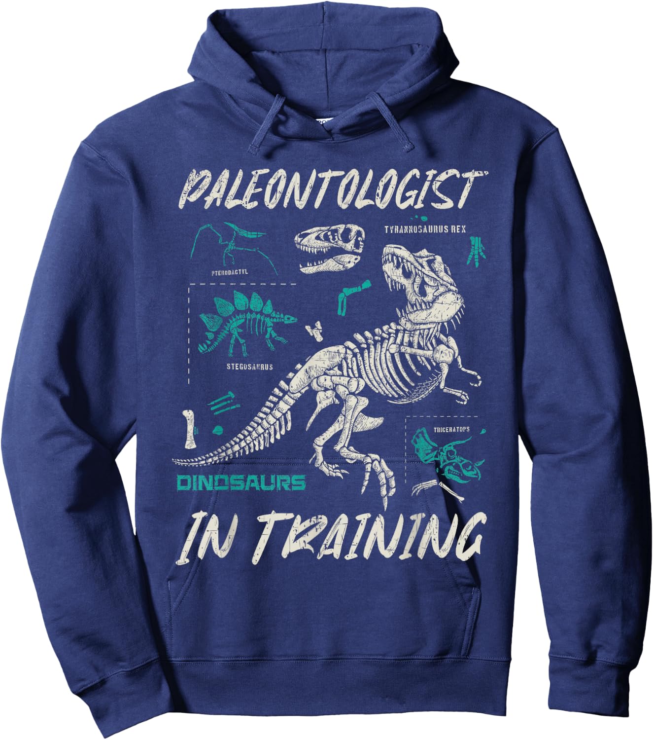 Paleontologist In Training Kids Children Fun Fossil Hunting Hoodie - Hoodie | Navy
