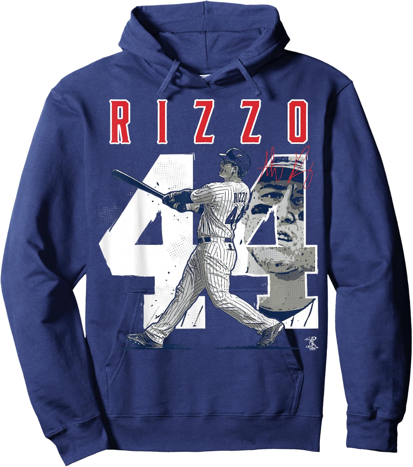 Anthony Rizzo Number & Portrait - Apparel Hoodie - Hoodie | Navy