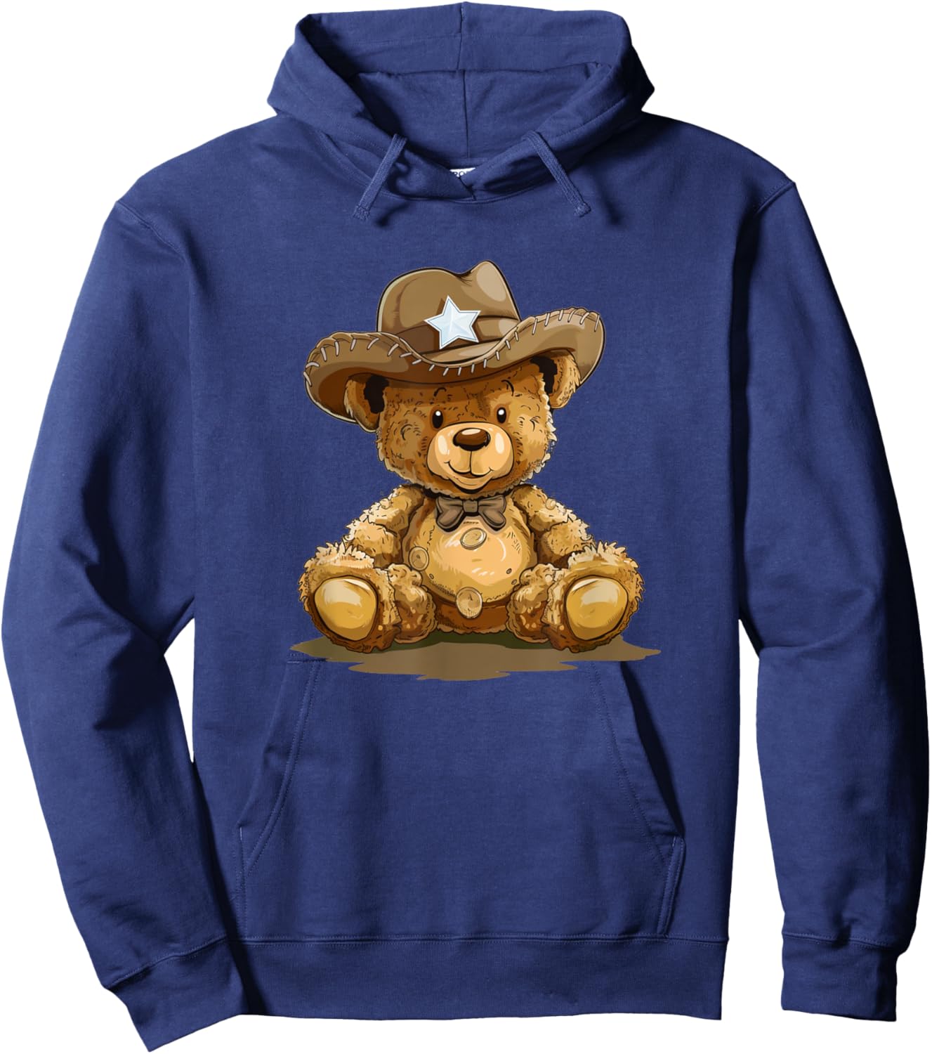 Nice Teddy Cowboy Hat Costume for Boys and Girls Hoodie - Hoodie | Navy