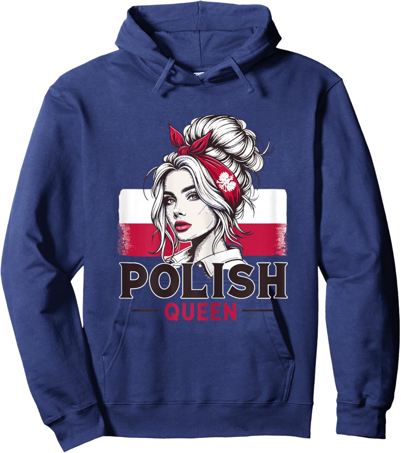 Polnische Königin Polnisch Polnisch Mädchen Polnisch Mädchen Polnisch dziewczyna Hoodie - Hoodie | Navy