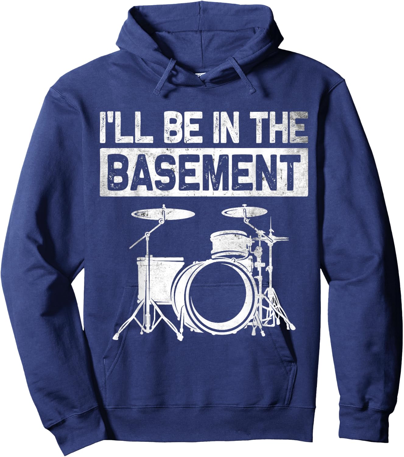 Funny Drummer Art Drum Set Drumming Lovers Women Hoodie - Hoodie | Navy