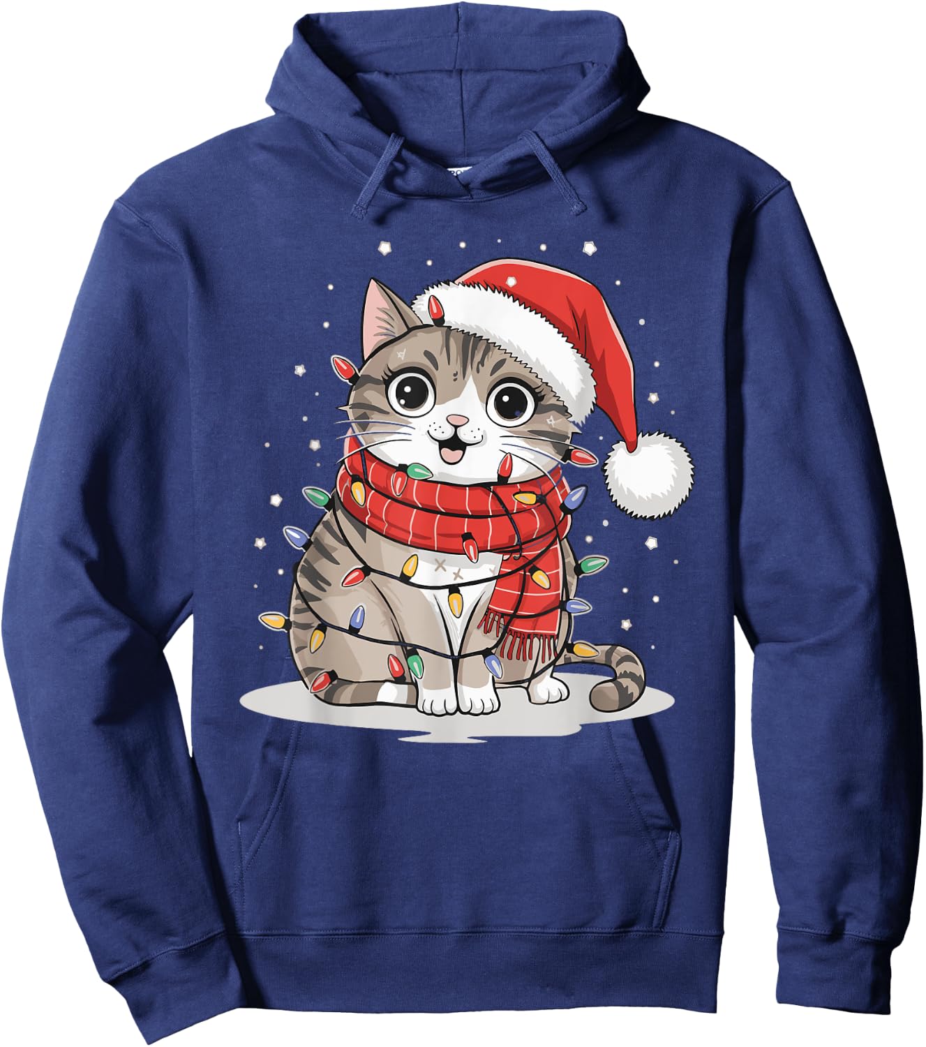 Cat Christmas Men Women Kids Hoodie - Hoodie | Navy