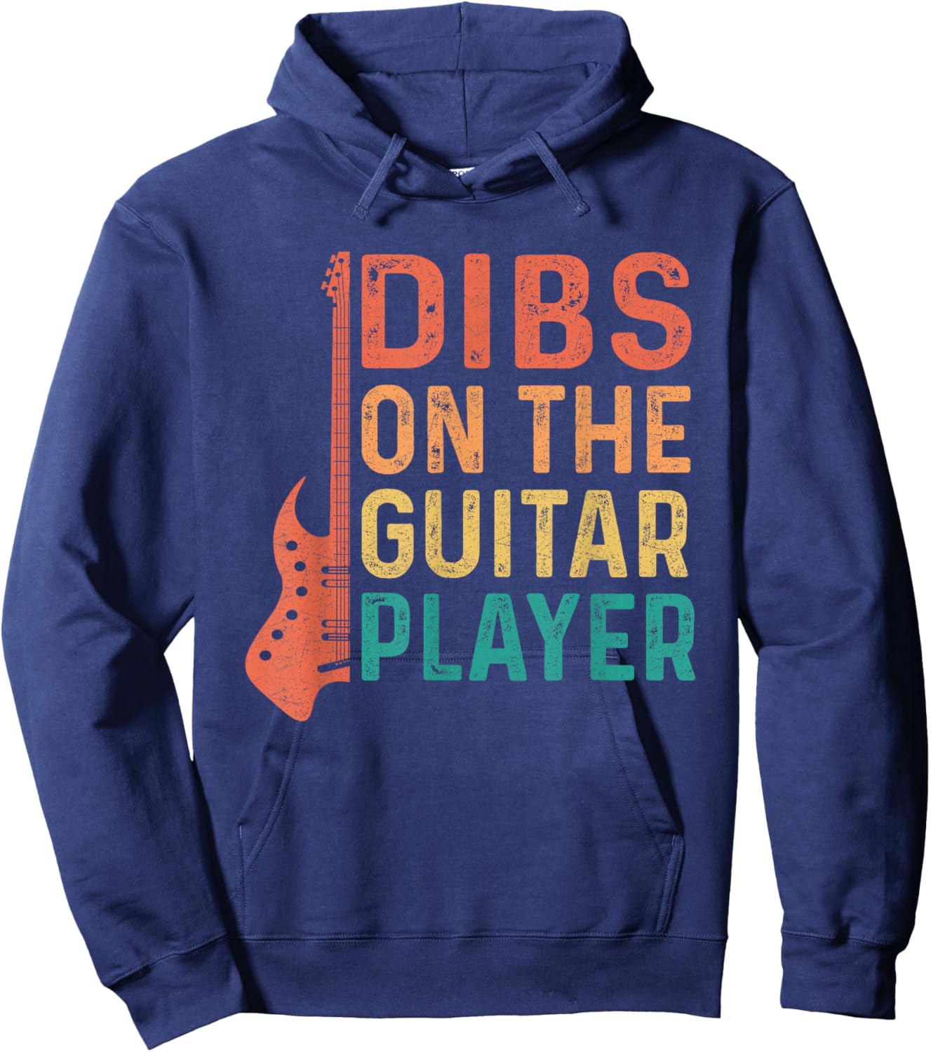 Dibs On The Guitar Player Guitars Guitarist Hoodie - Hoodie | Navy