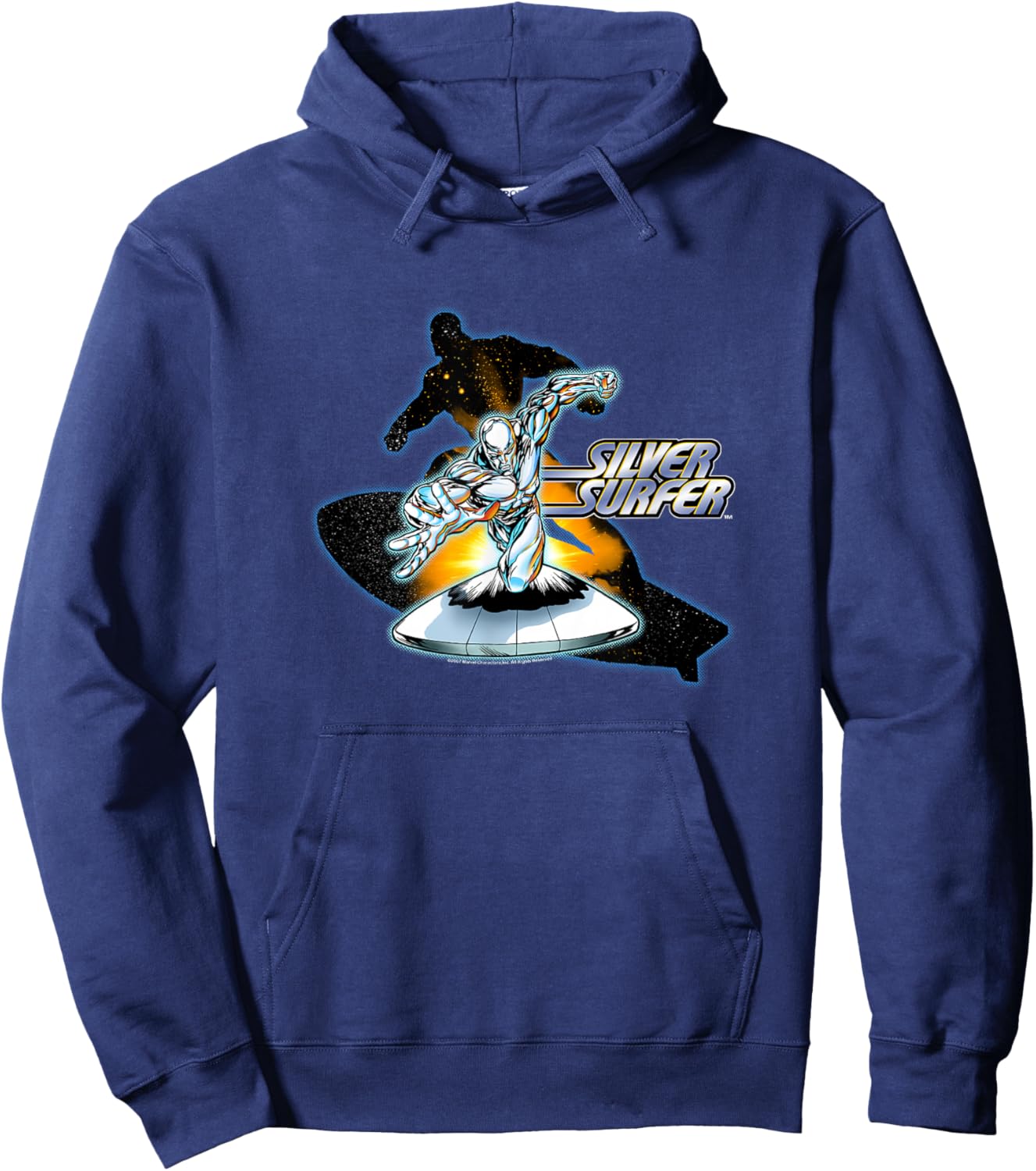 Marvel Comics Retro Classic Silver Surfer Space Epic Poster Hoodie - Hoodie | Navy