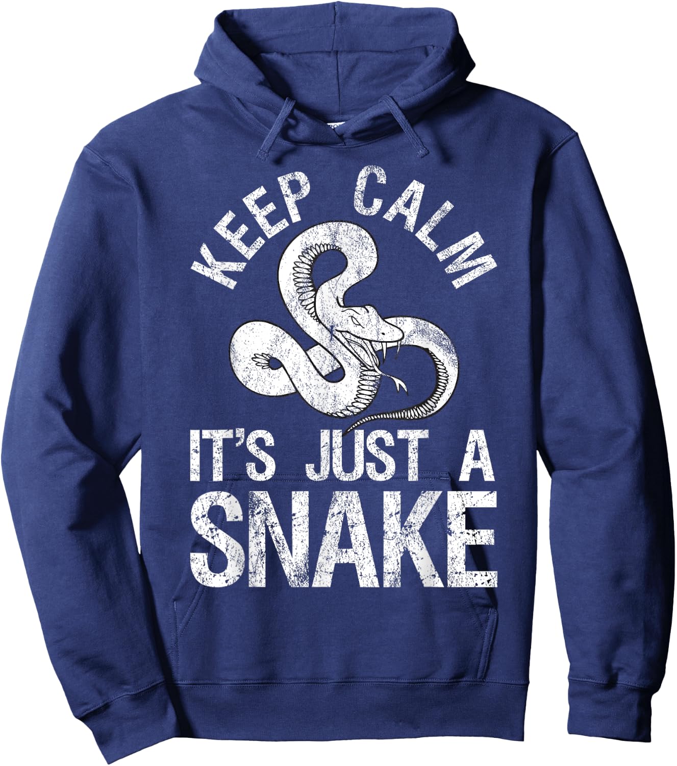 Keep Calm It's Just A Snake Hoodie - Hoodie | Navy