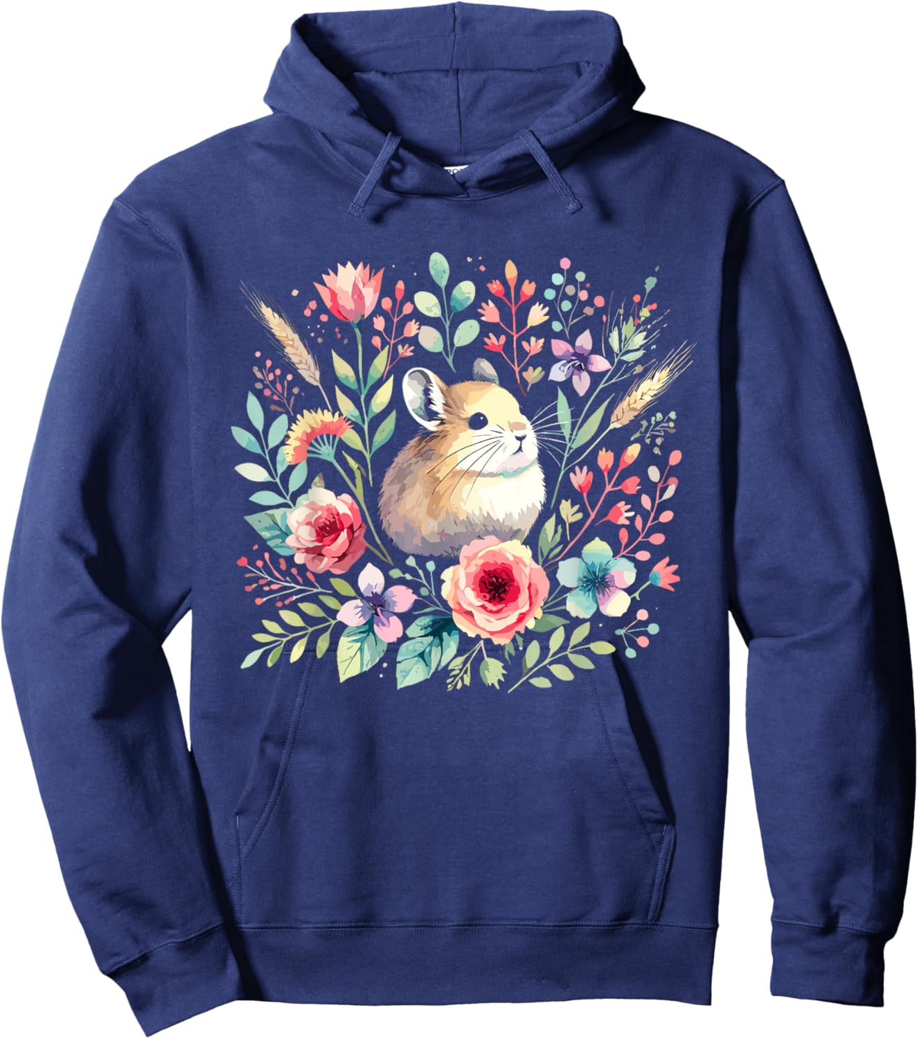 Adorable American Pika Habitat And Conservation Design Hoodie - Hoodie | Navy