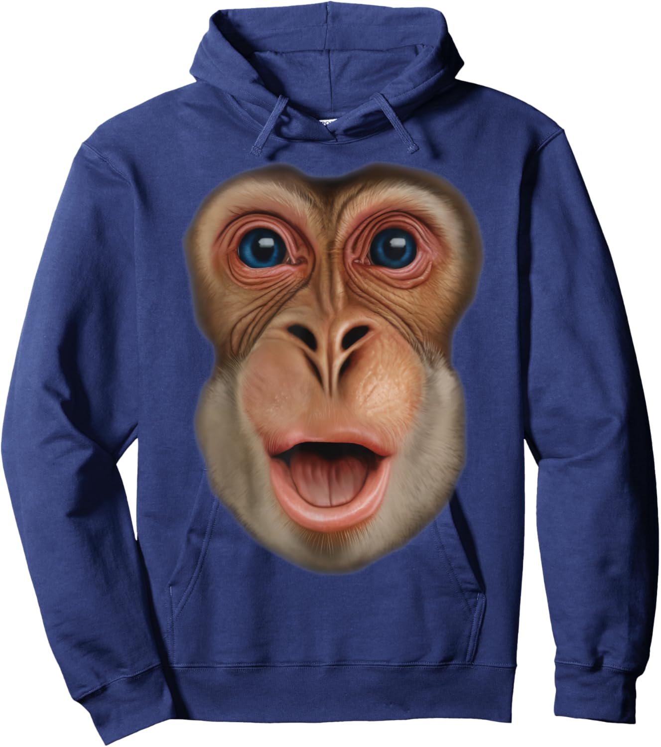 Monkey Stomach Funny Meme Ape Hoodie - Hoodie | Navy