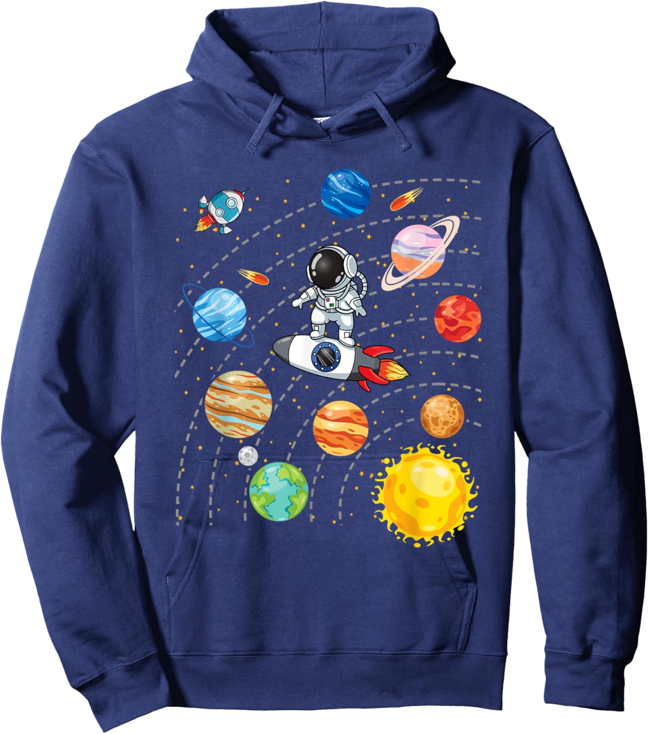 Solar System Planets Science Space Astronaut Universe Galaxy Hoodie - Hoodie | Navy